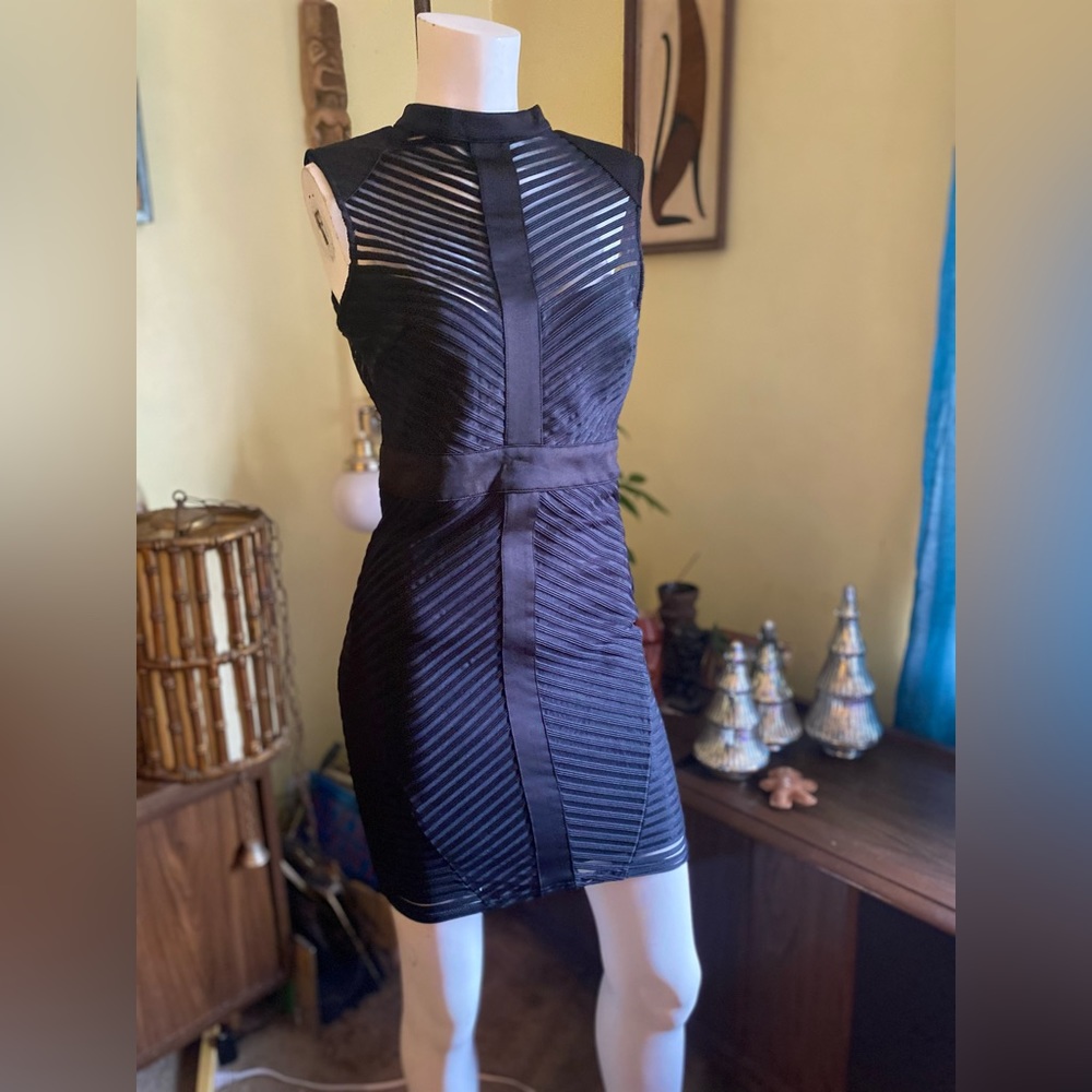 Ladies Mod Black Sheer And Solid Stripe In Case Y… - image 3